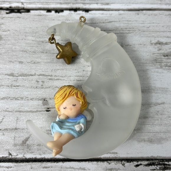 HALLMARK “Heavenly Nap Moon Ornament “ 1980 tree trimmer collection vintage - Picture 3 of 6